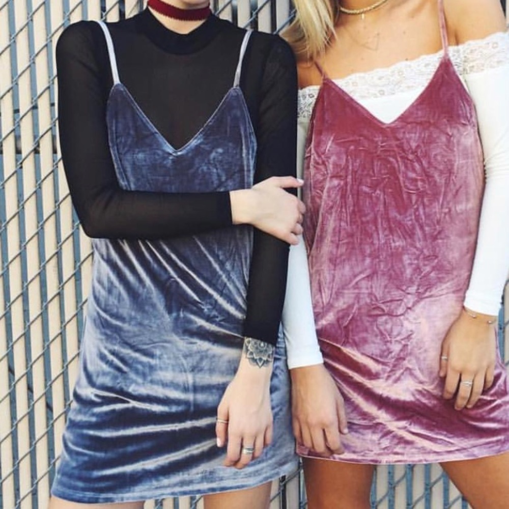 LF Velvet Slip Dress